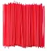 Crystalware, Large Plastic Stir Straw, Sip Stirrer, For Coffee and Cocktail, 8 Inches Long, 500/Box (Red)