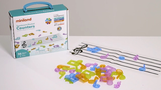 Spanish Made Educational Games Miniland Translucent Math Color Rings ...