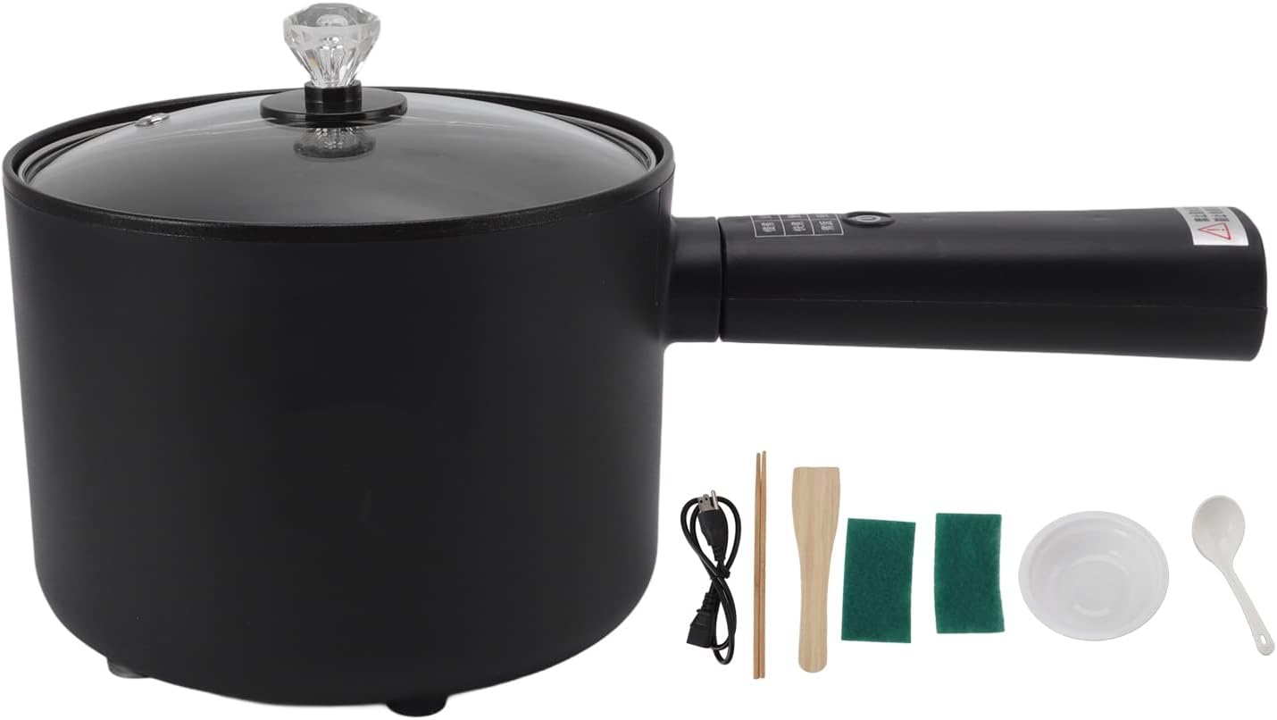 Electric Hot Pot 1.8L Large Capacity Multifunction Long Handle Portable Mini Electric Pot for Dormitory Office Electric Hot Pot