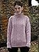Aran Crafts Women's Irish Cable Knit Wool Funnel Neck Sweater (CR4690-LG-PINK)
