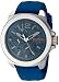 HUGO BOSS Orange Men's 'NEW YORK' Quartz Stainless Steel and Silicone Casual Watch, Color Blue (Model: 1513348)