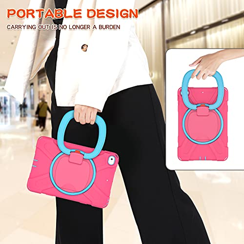 Coque iPad mini 4 enfant robuste rose bleu, housse antichoc tablette 7.9 pouces