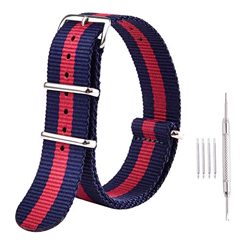 Ritche 22mm NATO Strap Nylon Watch Band Replacement Watch Straps for Men Women