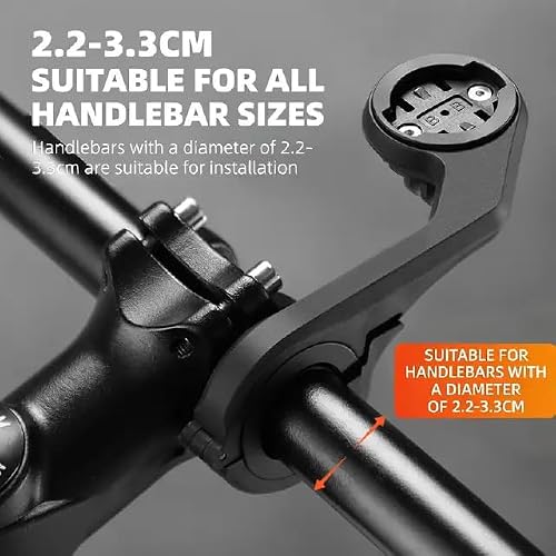 Bike Computer Mount, Cycling Out Front Bike Mount Designed for All Cycling Computer, Garmin Edge GPS and Other Normal Models, Also Suitable for Bicycle Lights, Fits 22-33MM Diameter Handlebars