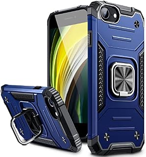 Vakoo iPhone SE 2020 Case, iPhone SE 2022 Case, iPhone 8/7 Case, Heavy Duty Shockproof Protective Tough Armour Phone Case Cover with Kickstand for iPhone 7/8/SE 2020/SE 3 (4.7'') (Blue)