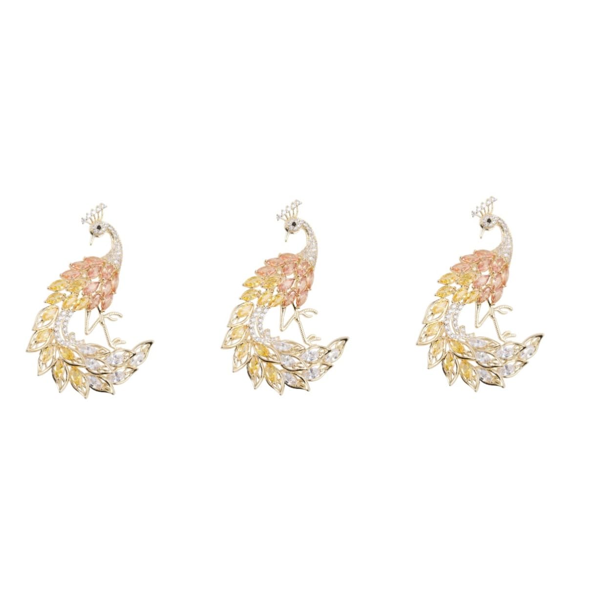 GALPADA 3stücke Retro Frauen Brosche Mit Buntem Kristallstein Eleganter Anstecknadel Für Hochzeiten Und Partys Schmuckstück Für Damen Und Besondere Anlässe