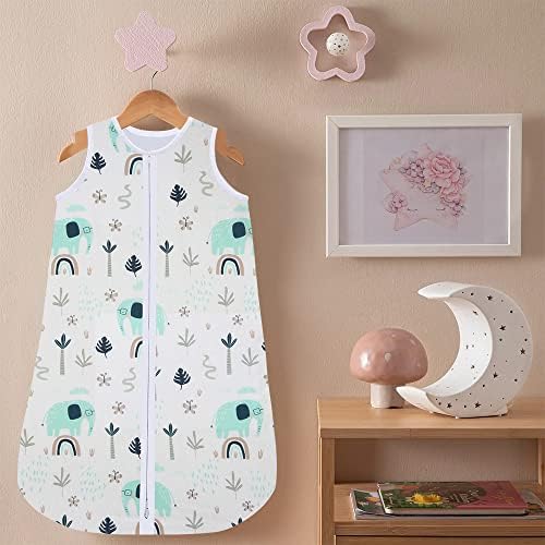 Lilly B. Unisex 2.5 tog Baby Sleeping Bag 0-6 Months for All Seasons 100% Cotton Material Soft, Comfortable, & Breathable for your Baby ( Pack or 2 )