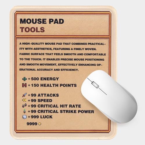 Autumnswan Stardew Valley Mouse Pad, Durable Materials,Computer Mouse Mat with Anti-Slip Rubber Base, Spill-Resistant Surface, Easy Gliding, Portable, in a...