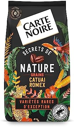 CARTE NOIRE - Café Grain Carte Noire Secrets de Nature - Catuai Romex - Certifié Rainforest Alliance - Paquet de 1 kg