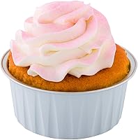 Vista 23 de Restaurantware Solo tapas: tapas de cúpula para moldes desechables de 4 onzas, 100 tapas redondas para vasos desechables Creme Brulee, tapas