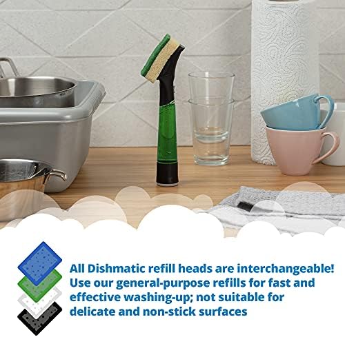Dishmatic General Purpose Brush Refills, 3 Pack,White
