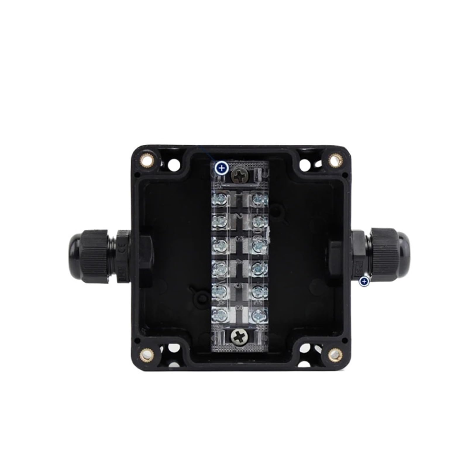 Plastik Projekt Verteilerdose Gehäuse, Black Box Outdoor-Gehäuse Kunststoffbox Elektronik-Projektgehäuse Instrumentengehäuse(158 90 60)