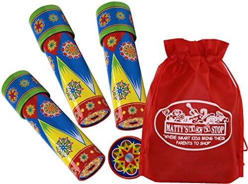Schylling Classic Tin Kaleidoscope Party Set Bundle Includes Exclusive Matty's Toy Stop Storage Bag - 3 Pack image 4