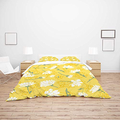 Funda nórdica de matrimonio de 3 piezas para un dormitorio luminoso 4