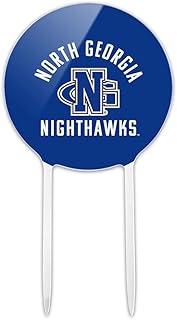 Acrylic University of North Georgia Nighthawks Cake Topper Party Decoration for Wedding Anniversary Birthday Graduation