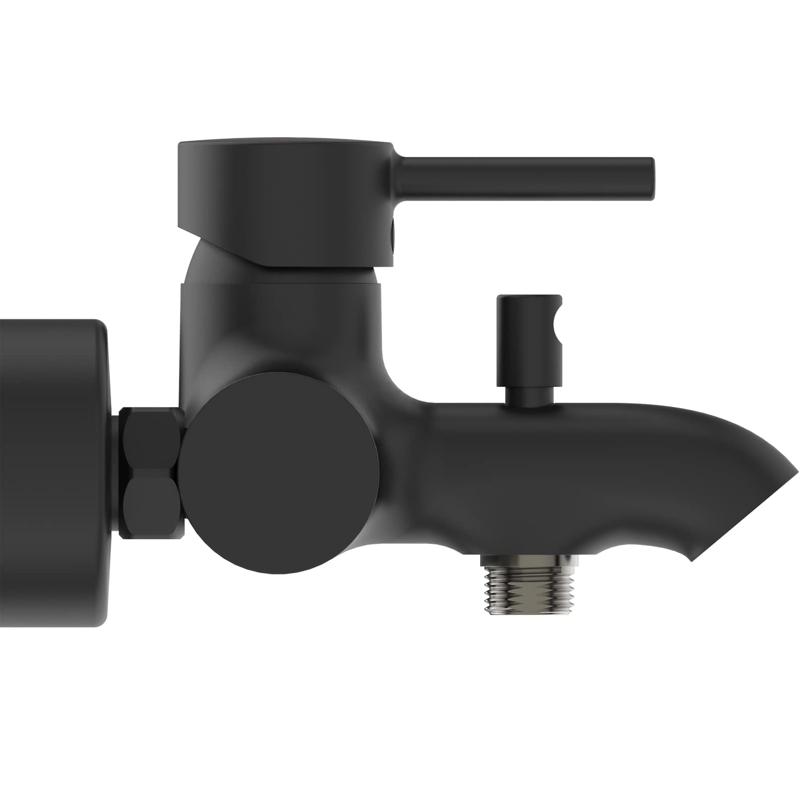 Ideal Standard - Ceraline, Miscelatore monocomando esterno per vasca, Nero Seta