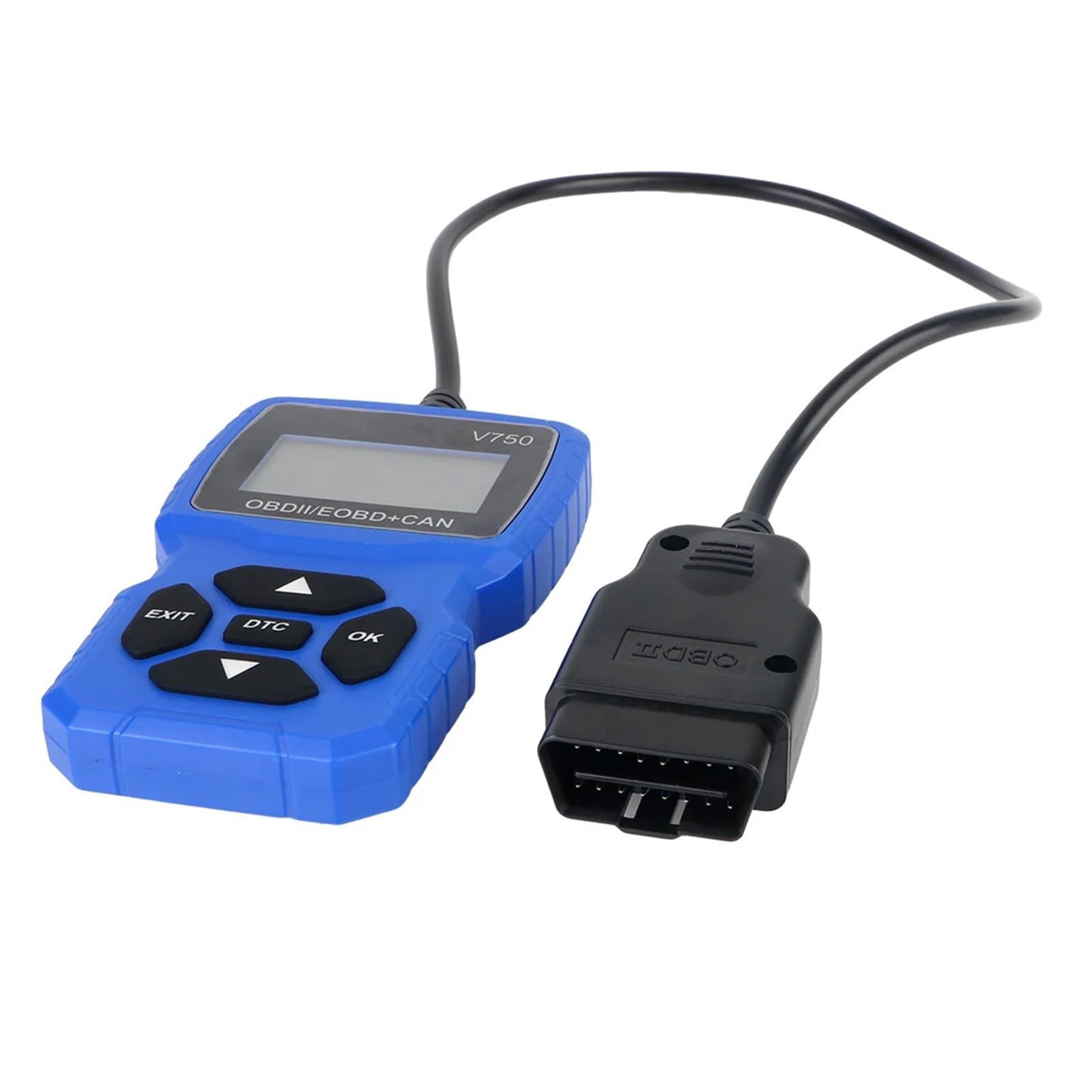 Tester batteria OBD2 Scanner Controllo motore Lettore codice V750 Strumento diagnostico auto multilingue Leggi informazioni veicolo