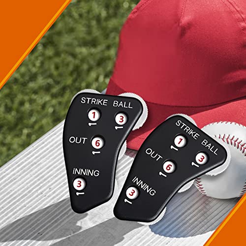 Hyperpiggy 2Pcs 4-Dial Umpire Indicator Umpire Clicker Umpire Gear With Lanyard Baseball Counter Clicker For Umpire& Coach #TOP5