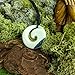 81stgeneration Hand-Carved Bone Koru Swirl Pendant with Paua Shell - Adjustable Cord Necklace for Men - Women's Maori-Style Round Spiral Amulet - Handmade Natural Statement Surfer Jewelry