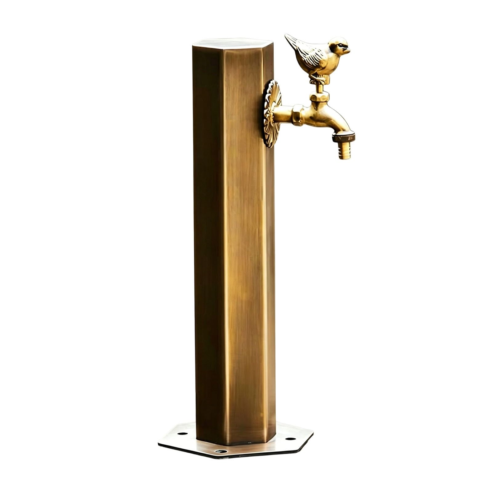 Junvstor Bottom Inlet Outdoor Water Column, Vertical Garden Water Column 50/86Cm Freestanding Yard Hydrant Faucet, Outdoor Water Spigot Vertical Outdoor Water Hydrant Irrigation(,86Cm/33.7In,Style 1)