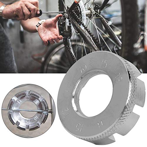 Chave de raio de bicicleta, chave de raio de metal fácil de transportar Tamanho compacto Chave de ra