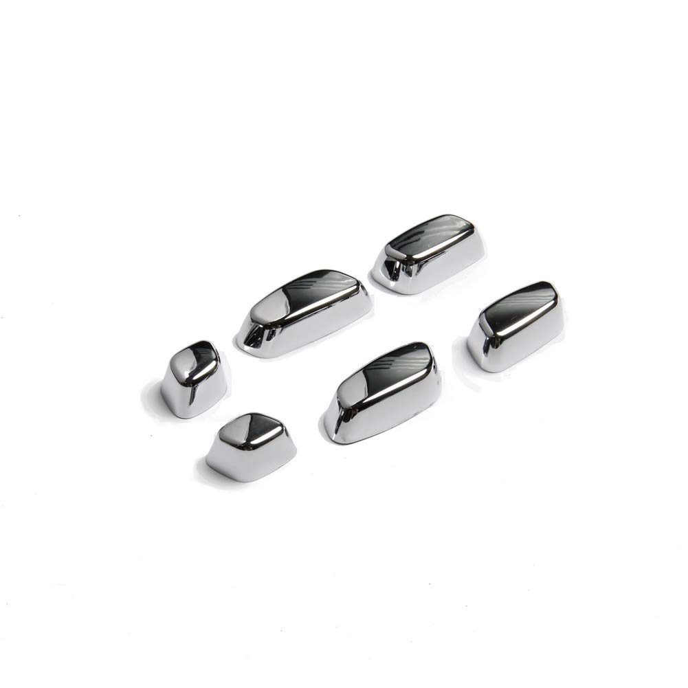 Chrome Seat adjustment button panel cover trims molding for GMC sierra Chevrolet Silverado 2014 2015 2016 2017 2018 accessories