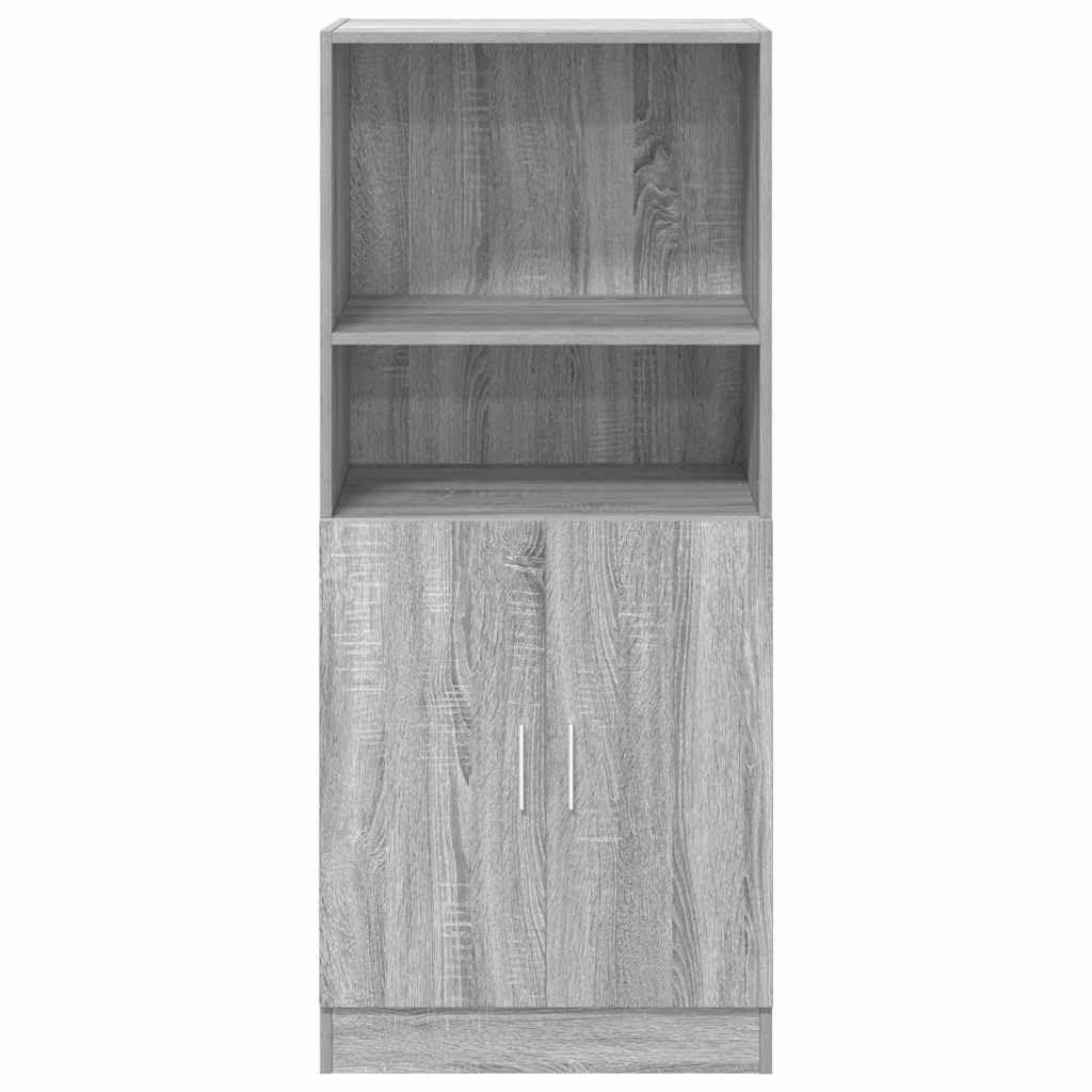 vidaXL Küchenschrank Grau Sonoma 57x41,5x131,5 cm Holzwerkstoff, Schrank, Küchenzeile, Beistellschrank, Vorratsschrank, Geschirrschrank, Sideboard