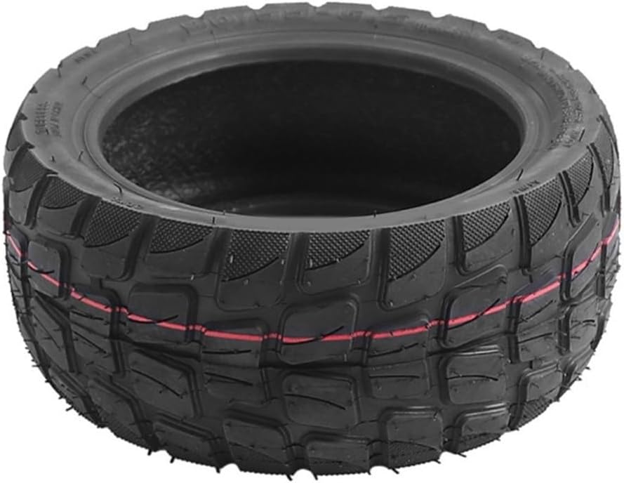 10 Inch 90/55-6.5 Off-Road Tubeless Tire For Electric Scooter,Rubber Vacuum Tyre With Enhanced Grip And Wear Resistance, Lightweight Replacement Wheel For Outdoor Riding, Black