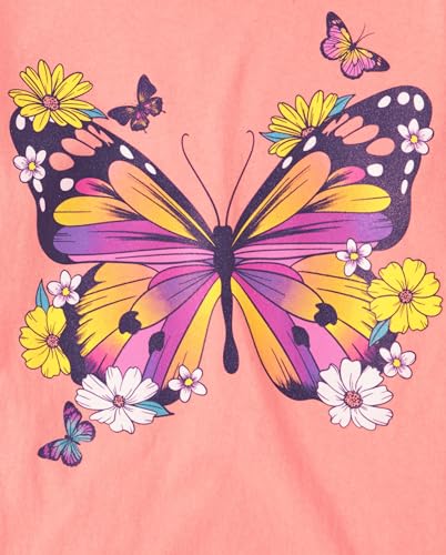 The Children's Place Girls' Assorted Everyday Short Sleeve Graphic T-Shirts, Multipack - Image 4