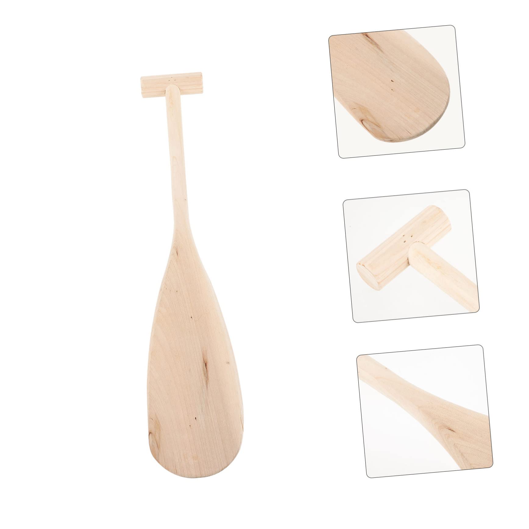 OSALADI Pagaia Leggera e Resistente per Bambini in Legno Impugnatura a T agli Sport Acquatici, per Giochi d'Acqua e attività Fai-da-Te Estive