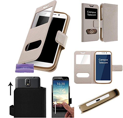 CAMPUS TELECOM Etui Housse Pochette Coque Universelle Gold Or pour Echo Dune/Power 5'' - Volt 5''Pouces