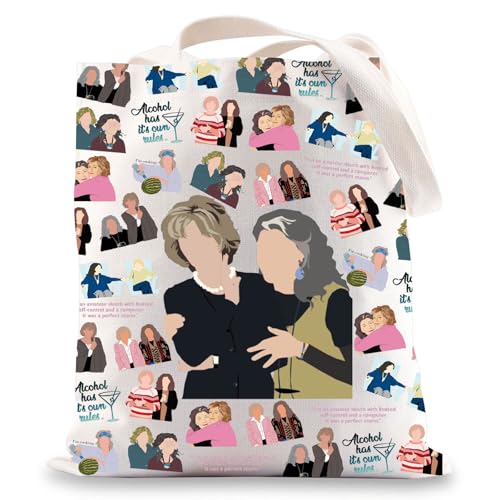WZMPA Grace Fans Tote Bag Frankie Fans Gift Sol & Robert Borsa a tracolla Grace Comedy Merchandise, L'alcol ha Tg, medium