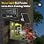 Rayki Metal Solar Powered Smart Bird Feeder with Camera, AI Identify with Solar Lights, 2K HD Cam & WiFi, Instant Arrival Alerts,Ideal Gift for Bird Lovers