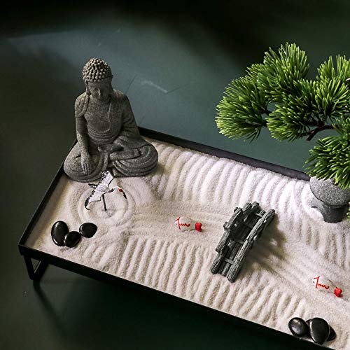 BangBangDa Décoration de méditation Japonaise – Bonsaï pour Bureau – Décoration de Table en Sable de Bouddha – Cadeau pour Femme, Homme, Amis – vue 3