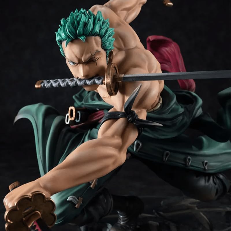 Image of Roronoa Zoro Action Figure One Piece Anime PVC Figurine Three Thousand World Battle Statue Sword Style Collectible Model Doll for Desk Decor Showcase Gift - Zoro