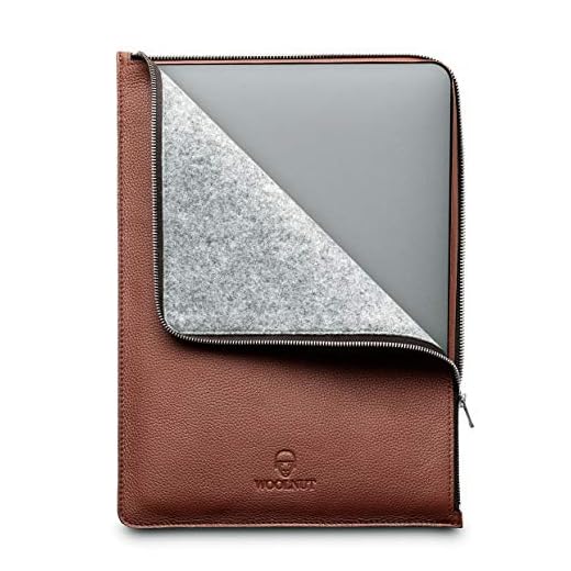 Woolnut Läderfolio till MacBook Pro 16 tum - Cognac-Brun