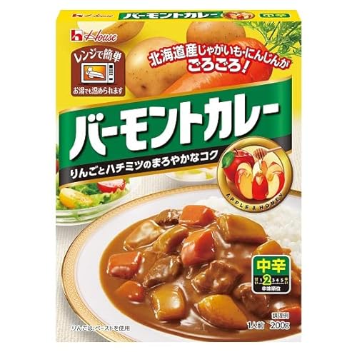 ハウス レトルトバーモントカレー 中辛 200g