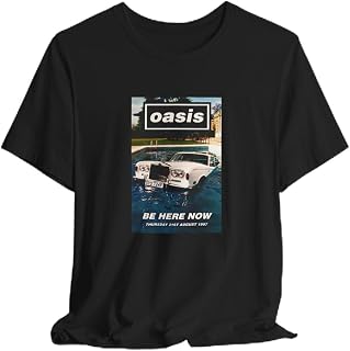 Oasis Tshirt, Be Here Now Shirt, Oasis Shirt, Be Here Now Tee, Unisex, Black Cotton, Vintage, Band Gift, Be Here Now Tshirt, Short Sleeve, Contact ME for Your Size Requirements, S-XL