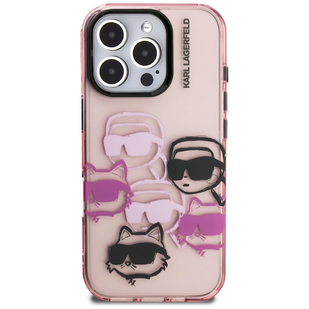 CG MOBILE Karl Lagerfeld KLHMP16SLGCHSGH - Cover per iPhone 16 6.1, colore: Trasparente