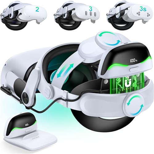 DXKK Oculus Quest 2 Head Strap with Battery Pack
