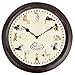 Esschert TF016 Design World of Weather Dog Breed Bark Sound Chime 12 Inch Battery Operated Wall Home Decor Clock w/ Light Sensor Noise Shutoff