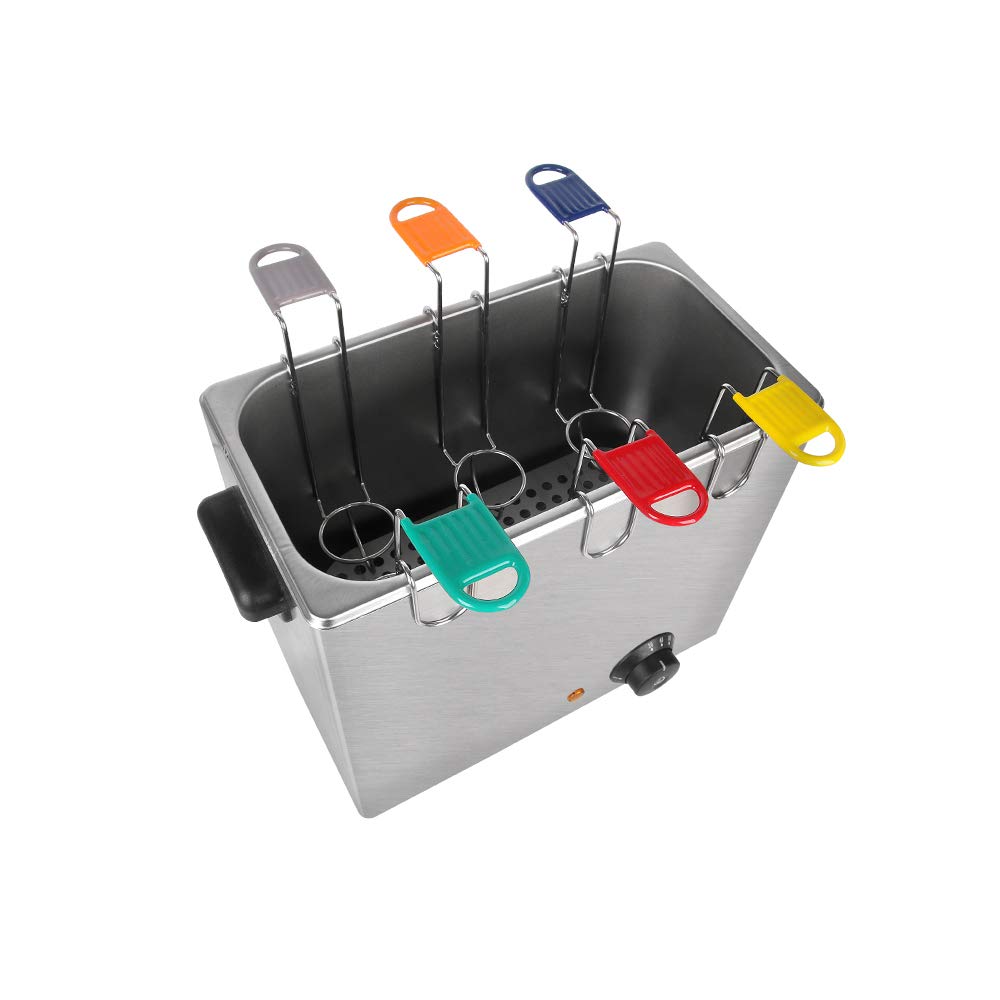 ITOPKITCHENCommercial Stainless Steel Electric Egg Cooker Boiler with 6 Baskets Temperature 30℃-110℃ 2600W