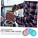 CORHAD 4pcs Silicone Cat Dog Food Can Lids Sealing Covers for Pet Food Storage Flexible Easy Open Design Assured Quality No Smell Colors Gray Green