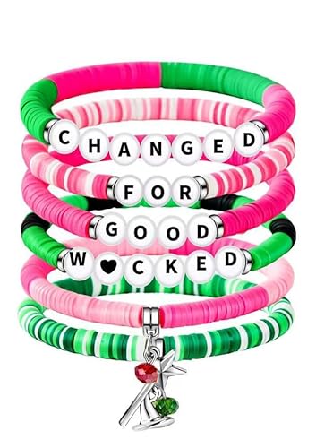 Wicked Friendship Bracelets Gifts for Women Magic Wand&Witch Hat Stretch