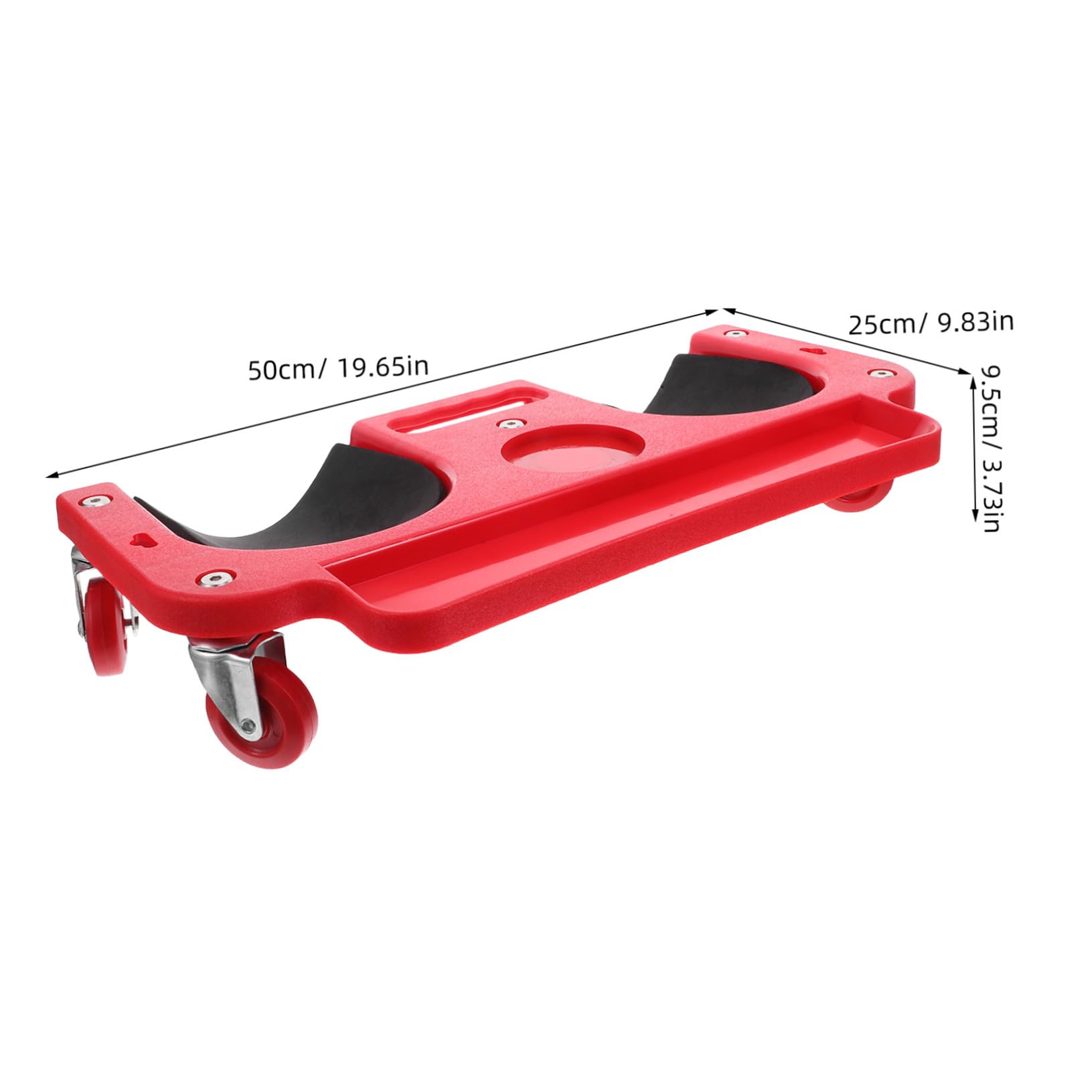 BESTYASH Protectores de Rodilla con Ruedas para Construcción y Reparación de Coches Cojín Ergonómico para Trabajo Suelos y Azulejos Almohadilla Resistente y Cómoda para Mecánicos y