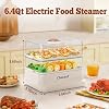 CHACEEF Electric Food Steamer for Cooking, Multi-Level Kitchen Appliance for Home Cooking