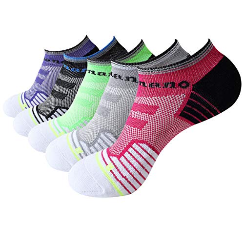Aaronano 5 Paar Halbgepolsterte Sportsocken für Damen Gr. One size, Sortiert 1 Cover
