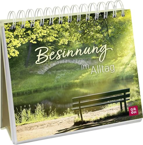 Besinnung im Alltag: Deko-Geschenk für mehr Achtsamkeit mit christlichen Sprüchen und Naturfotos (Geschenke für Naturliebhaber und Gartenfreunde)