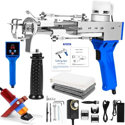 Arma de tufos de tapete com kit de aparador de carpetes, kit de i...