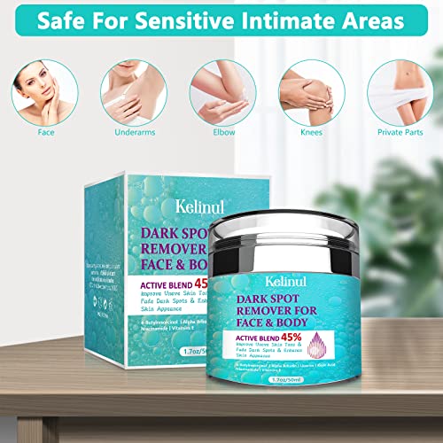 Dark Spot Corrector Remover For Face And Body, Formulated With Advanced Ingredient 4-Butylresorcinol, Kojic Acid, Lactic Acid And Salicylic Acid (60) #TOP6